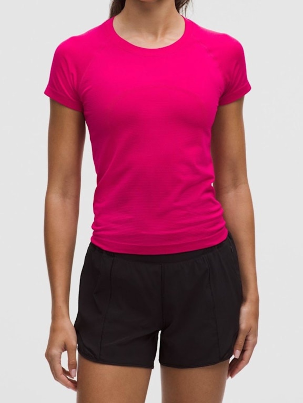 Lululemon Swiftly Tech 2.0 Pink Flare Short Sleeve, Race Length, NWT, Size 2